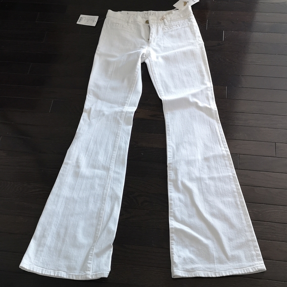 white kick flare jeans - Picture 1 of 4